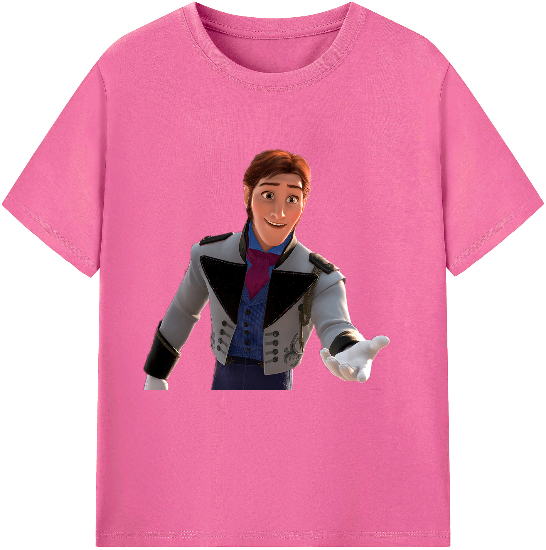 （画像用） アナと雪の女王 アンナ エルサ Frozen Anna Elsa レディースカジュアルプリントTシャツ（綿100％）